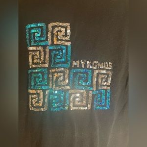 Mykonos Greece bling T-shirt